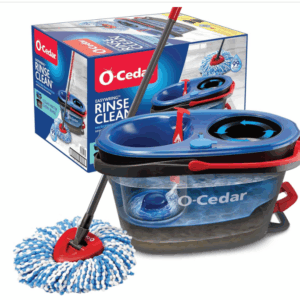 O-Cedar RinseClean Spin Mop & Bucket System | Clean with Clean Water | Removes 99% of Bacteria
